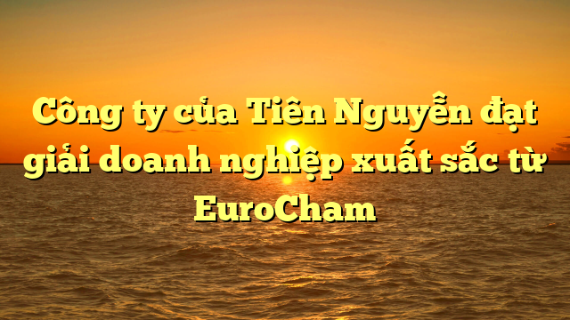 Công ty của Tiên Nguyễn đạt giải doanh nghiệp xuất sắc từ EuroCham