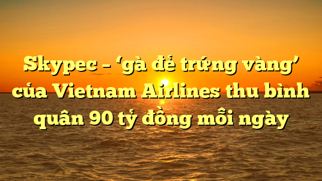 Skypec – ‘gà đẻ trứng vàng’ của Vietnam Airlines thu bình quân 90 tỷ đồng mỗi ngày